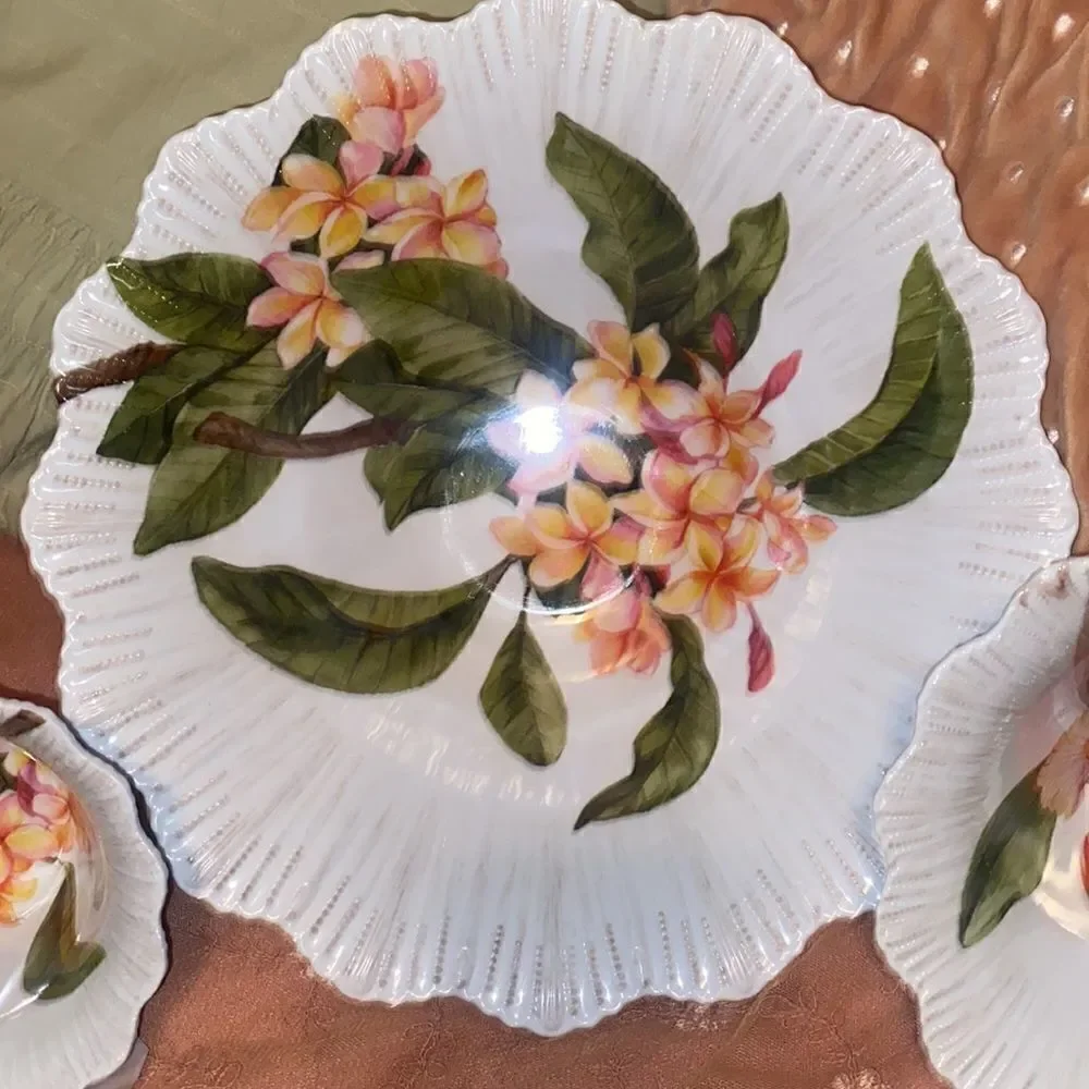 Cupcakes & Cashmere Set of Four Botanical Melamine Nesting Bowls!